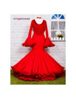 Patrón de vestido flamenco clavel de mujer