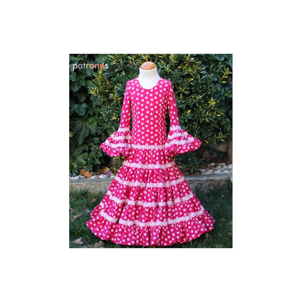 Patrón de vestido flamenca de niña canastero