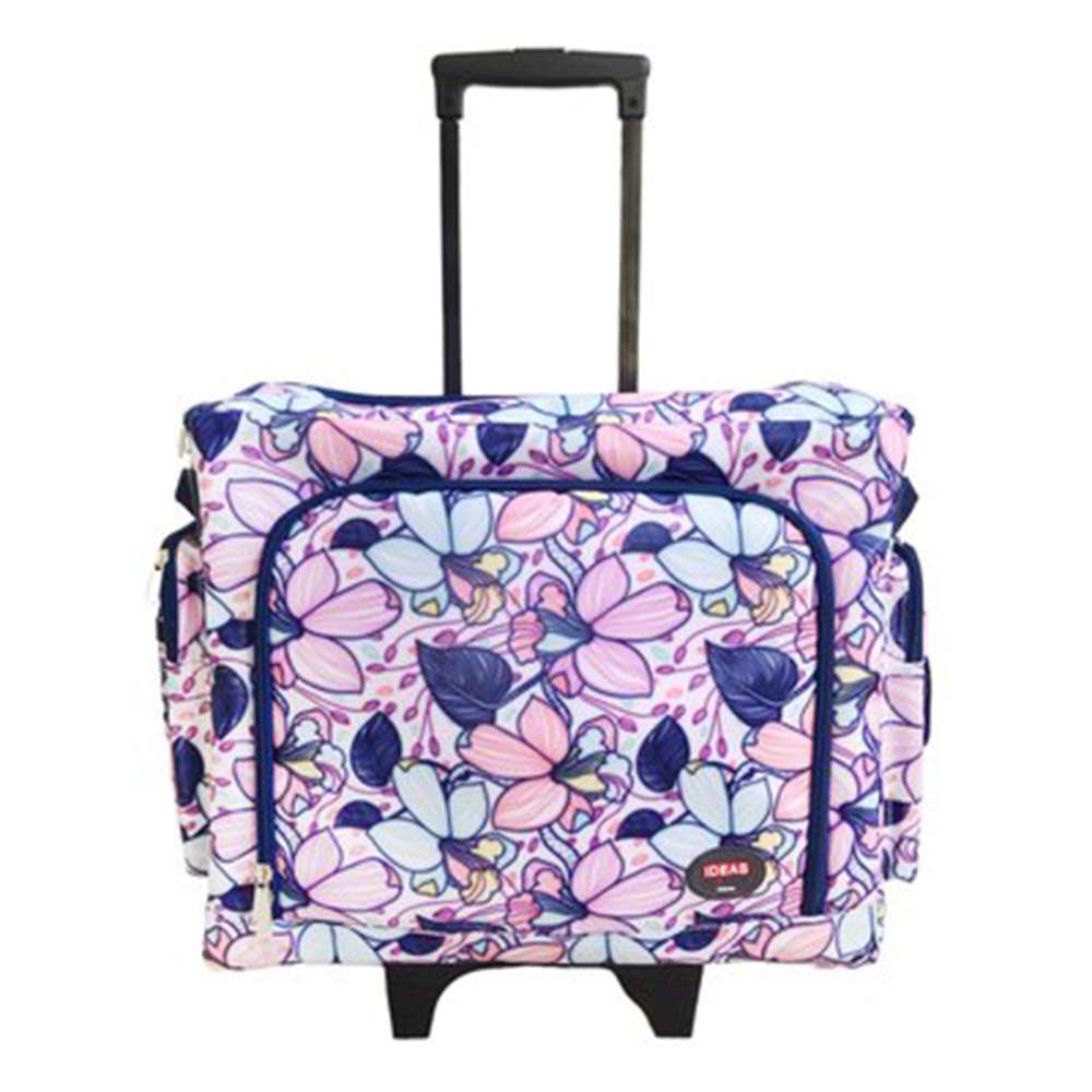 Maleta trolley mediana floral.