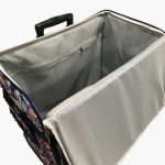 Maleta trolley floral con bolsa - Imagen 3