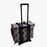 Maleta trolley floral con bolsa - Imagen 6